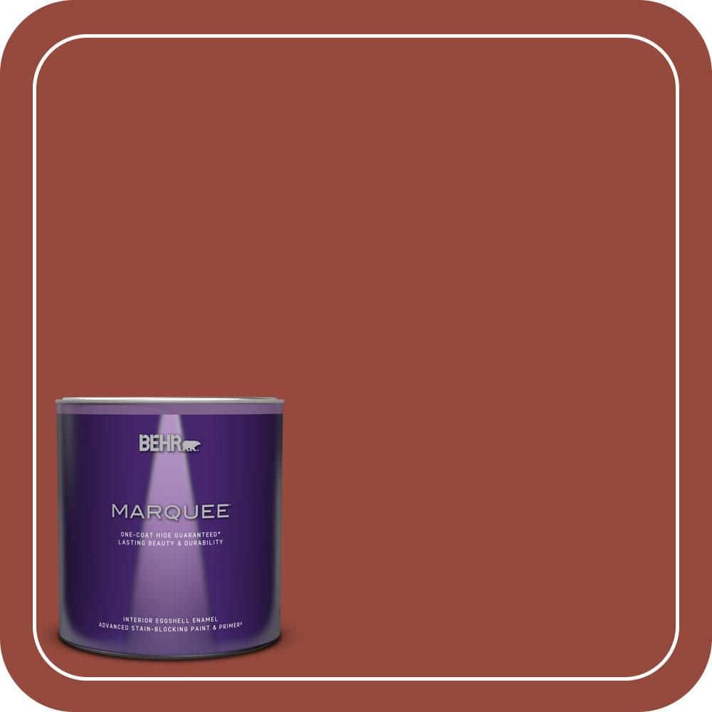 BEHR MARQUEE 1 qt. #MQ1-24 Smokin Hot One-Coat Hide Eggshell Enamel Interior Paint & Primer