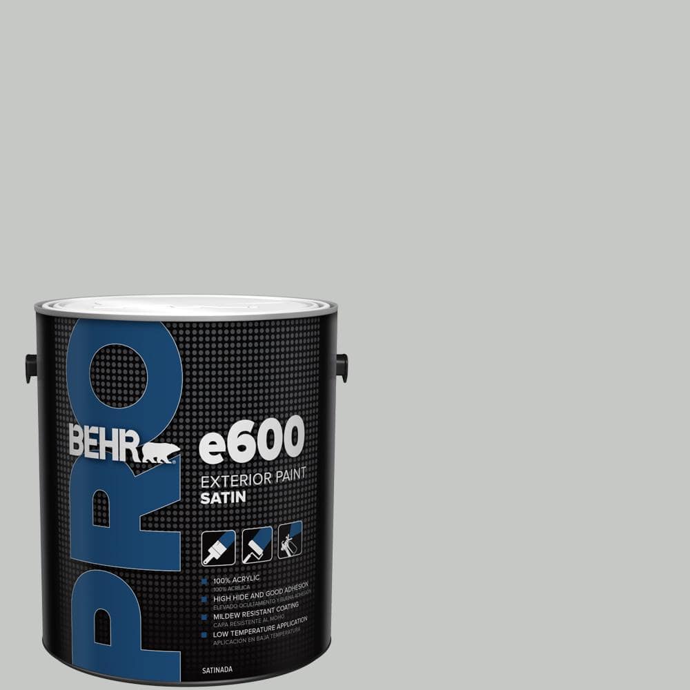 BEHR PRO 1 gal. #BNC-07 Frosted Silver Satin Exterior Paint (1)