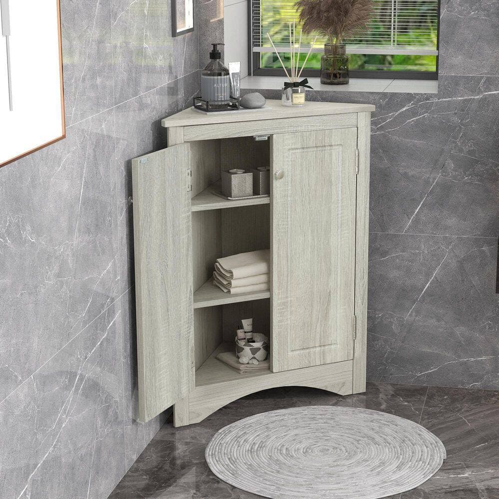 Boosicavelly 17.2 in. W x 17.2 in. D x 31.5 in. H Yellow Linen Cabinet (3)