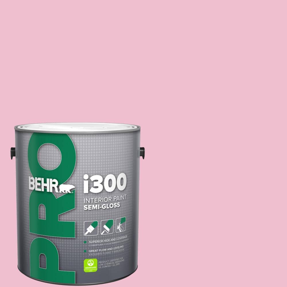 BEHR PRO 1 gal. #100B-4 Pink Chintz Semi-Gloss Interior Paint