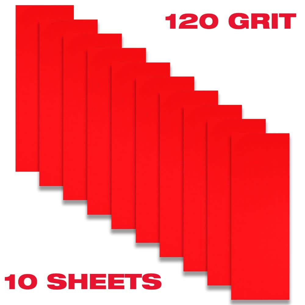 DIABLO 3-2/3 in. x 9 in. (1/3 Sheet) 150 Grit Fine Sanding Sheets (10-Pack) (3)