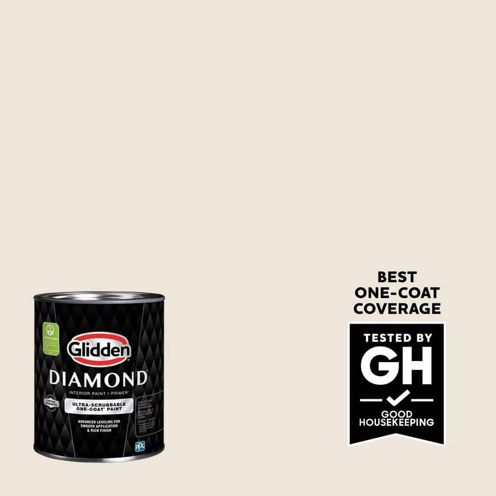 Glidden Diamond 1-qt. Madonna Lily PPG1087-1 Satin Interior Paint with Primer