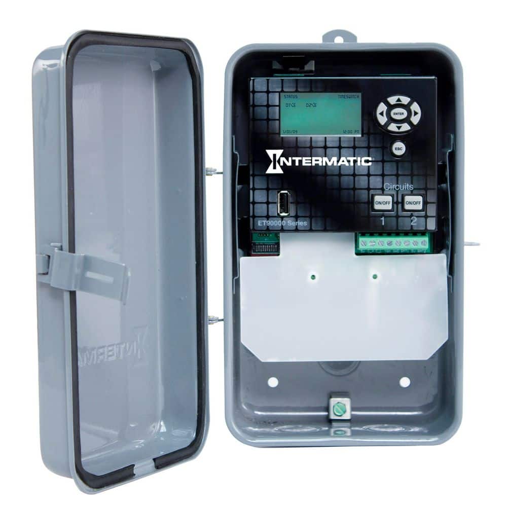 Intermatic Astronomic 365-Day 2-Circuit Electronic Control 120-277 VAC, 50/60 Hz, 2SPDT, Outdoor Metal Enclosure, Ethernet Optional (1)