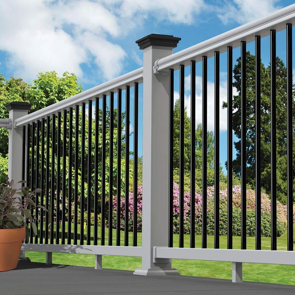 Veranda 4 in. x 4 in. Black Craftsman Post Cap (3)