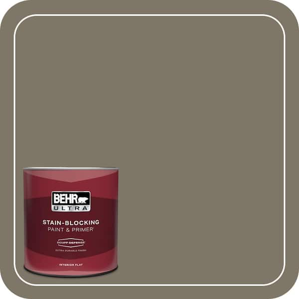 BEHR PREMIUM PLUS Home Decorators Collection #HDC-NT-05 Aged Olive Enamel Interior/Exterior Paint & Primer Color Sample (3)