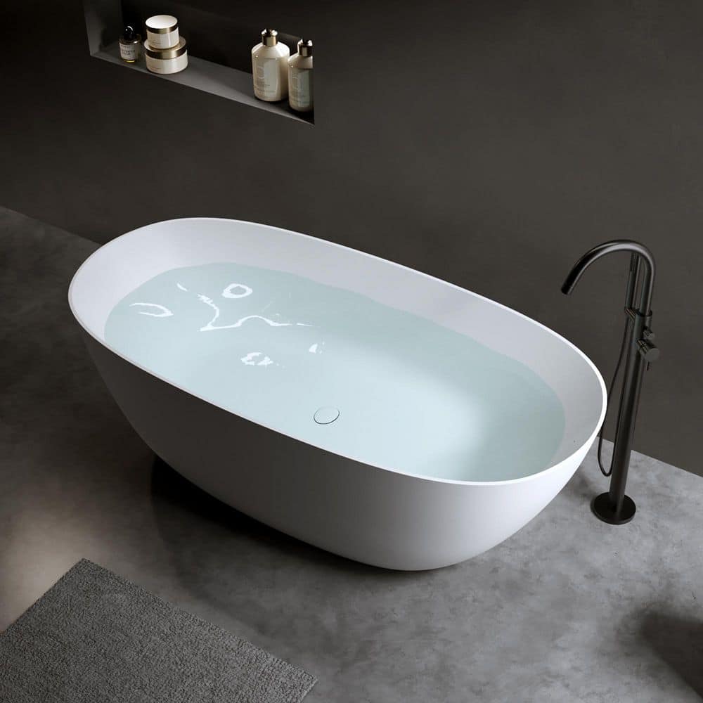 TCYO 31 in. Freestanding Soaking Bathtub with Center Drain (2)