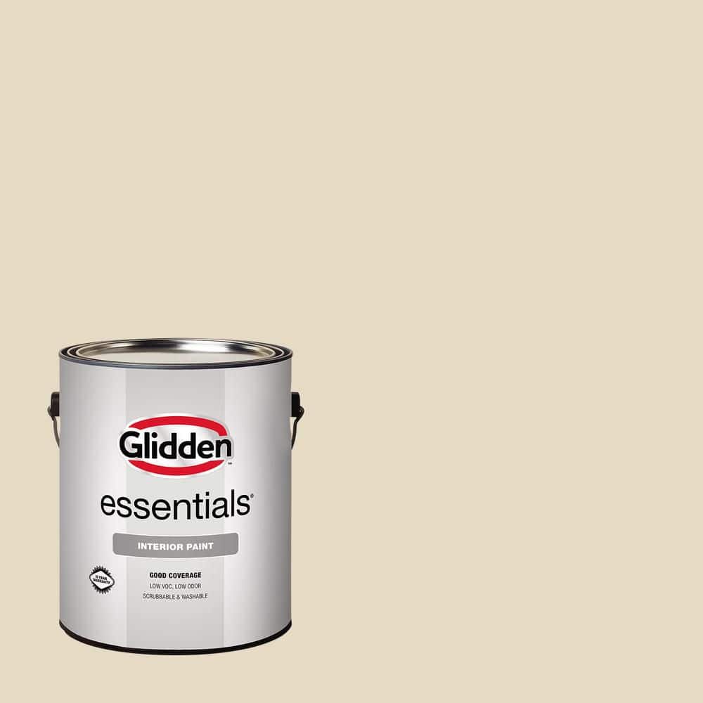 Glidden Essentials 1 gal. PPG1103-2 Almond Paste Semi-Gloss Interior Paint