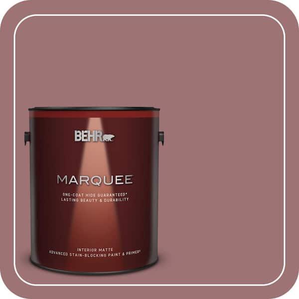 BEHR MARQUEE 1 gal. #QE-05 Regal Rose Matte Interior Paint & Primer (2)