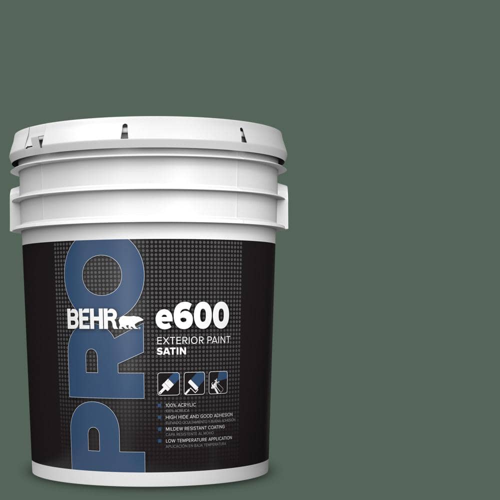 BEHR PRO 5 gal. #460F-6 Medieval Forest Satin Exterior Paint