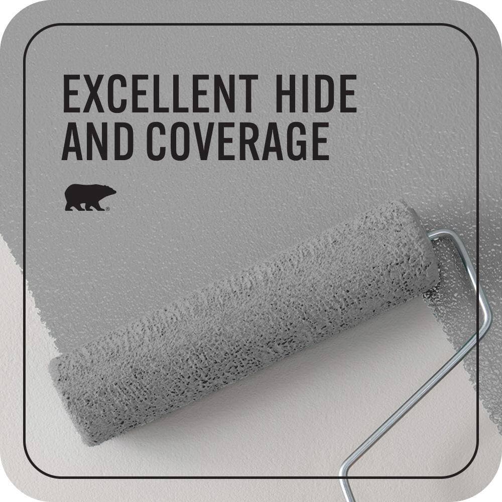 BEHR PREMIUM PLUS #PPU26-06 Elemental Gray Enamel EcoMix Plant-Based & Primer (2)