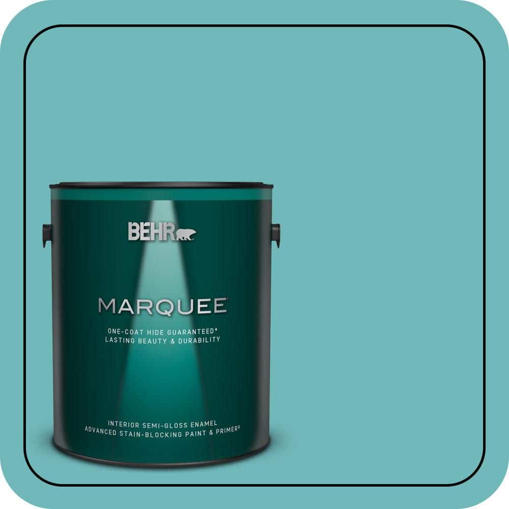 BEHR MARQUEE 1 gal. #510D-5 Surfer Semi-Gloss Enamel Interior Paint & Primer