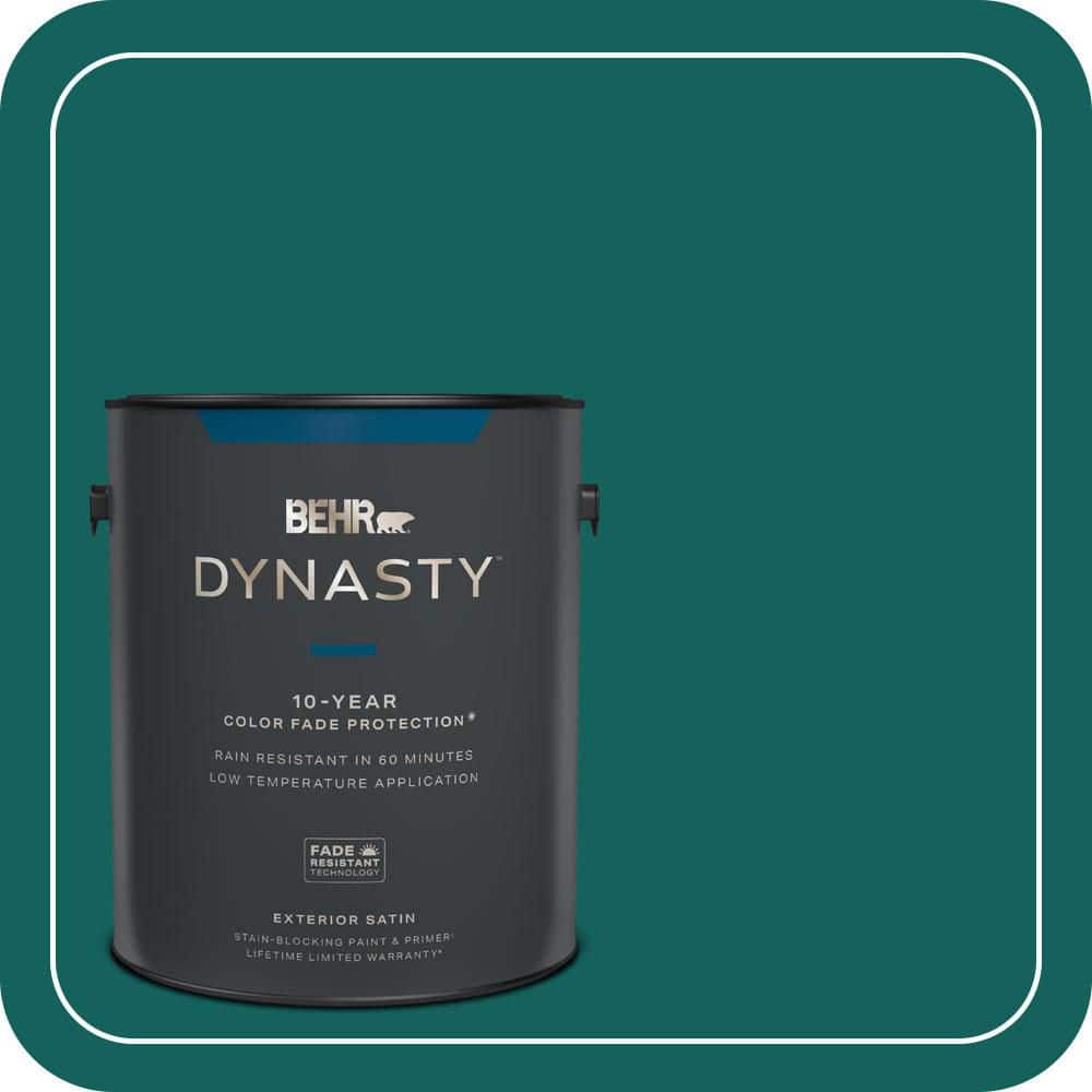 BEHR DYNASTY 1 gal. #S-H-490 Billiard Table Satin Enamel Exterior Stain-Blocking Paint & Primer