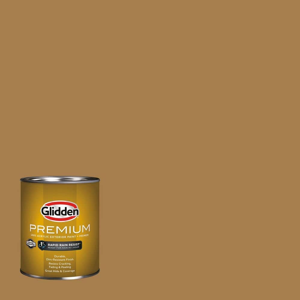 Glidden Premium 1 qt. PPG1091-7 Look At Me Satin Exterior Latex Paint