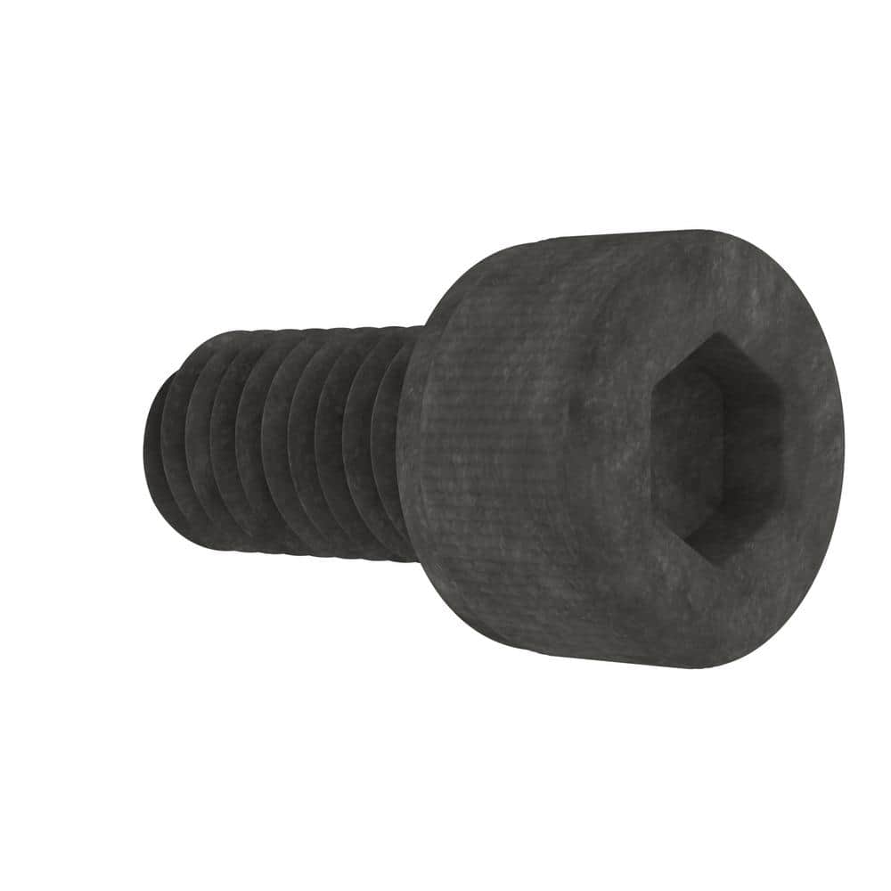 Everbilt M6-1.0x12mm Plain Socket Cap Head Internal Hex Drive Cap Screw 2-Pieces (2)