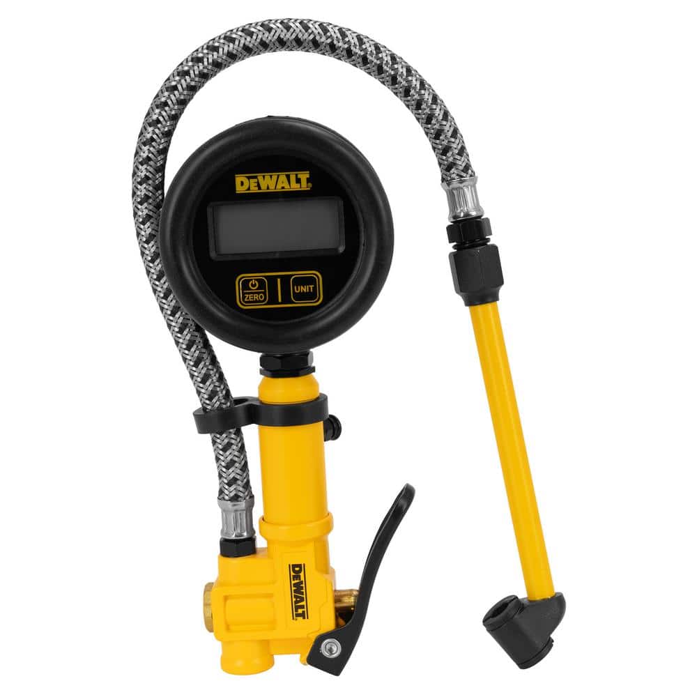 DEWALT 2.5 in. Digital Inflator with 15 in. Steel Braided in Hose (1)