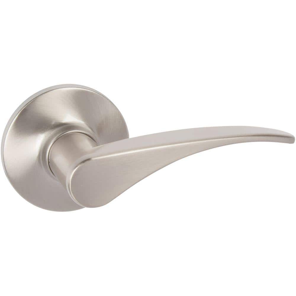 DELANEY HARDWARE Contemporary Dayton Satin Nickel Right-Handed Dummy Door Lever (1)