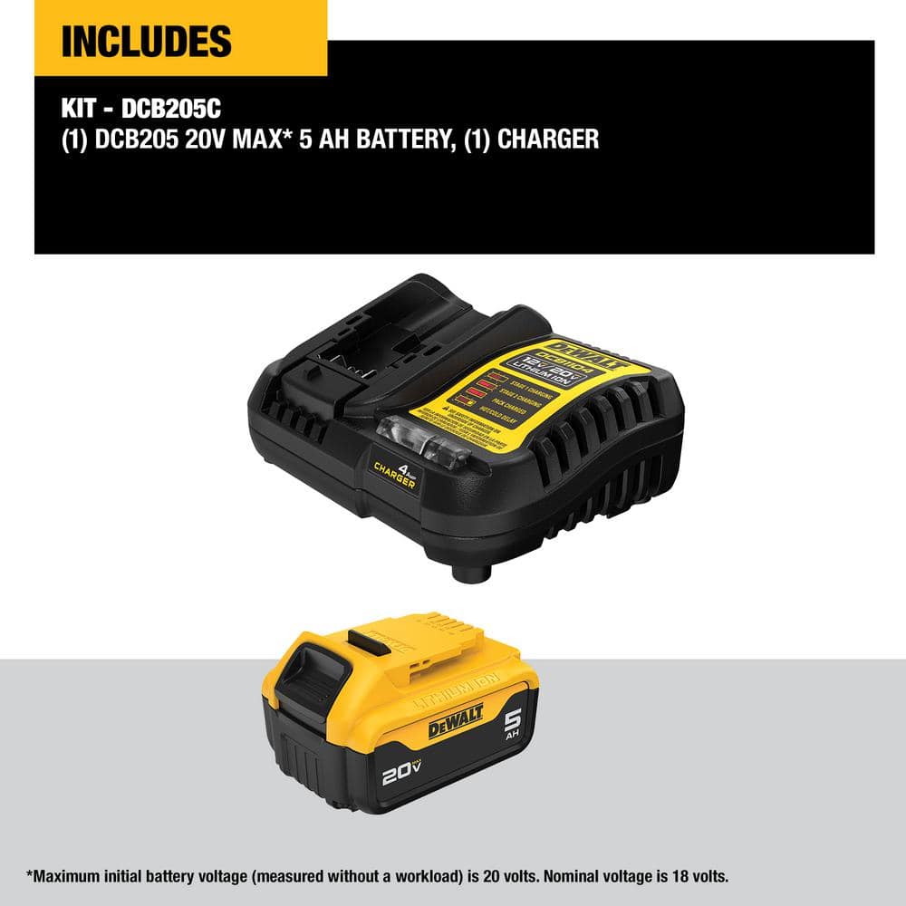 DEWALT 20-Volt 3-1/2 in. 30° Cordless Framing Nailer with 20-Volt MAX 5.0 Ah Battery Pack and Charger (3)