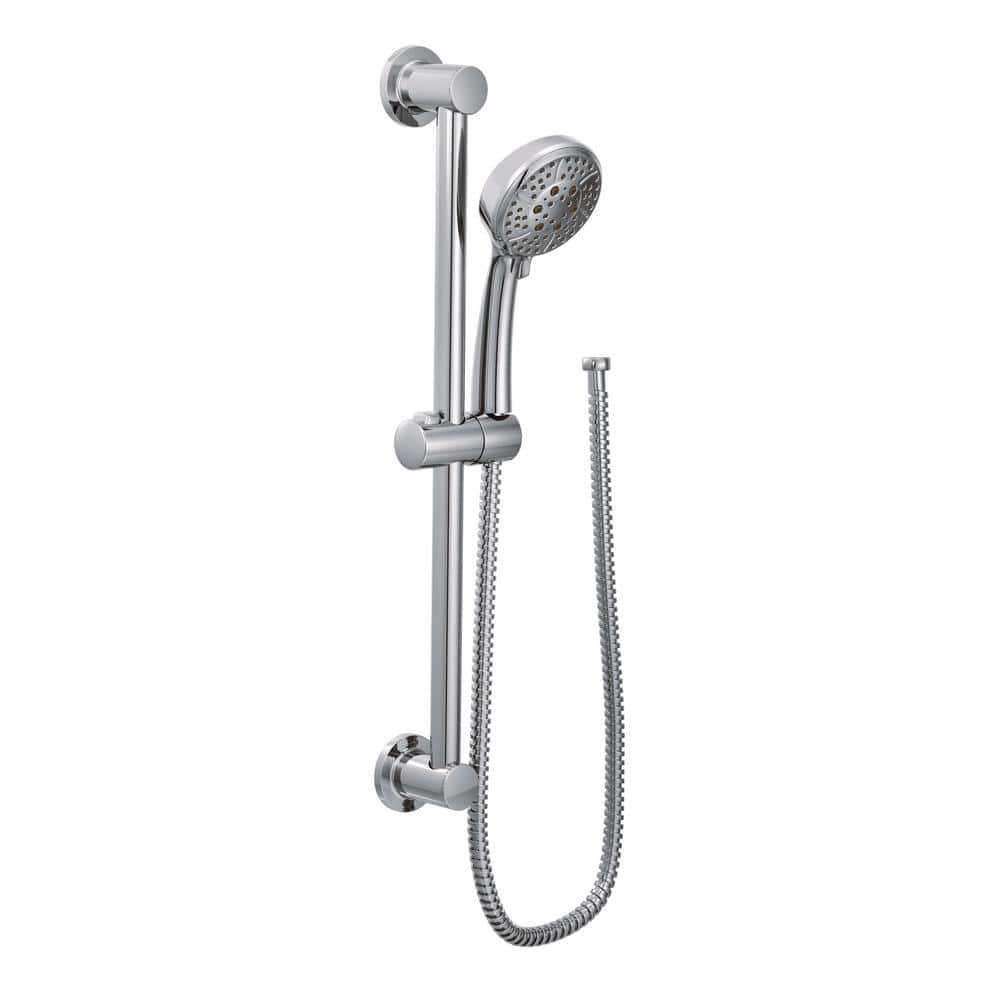 MOEN 4-Spray 4 in. Eco-Performance Handheld Handshower with Slidebar in Chrome (1)