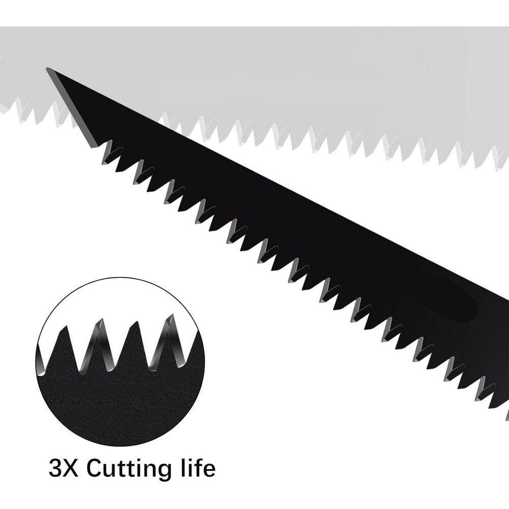 KIWDZFU Folding Jab Saw Blade Safety Catch Soft-Grip Handle Sheetrock Saw for Drywall Plasterboard PVC Thin Wood Panels Green (2)