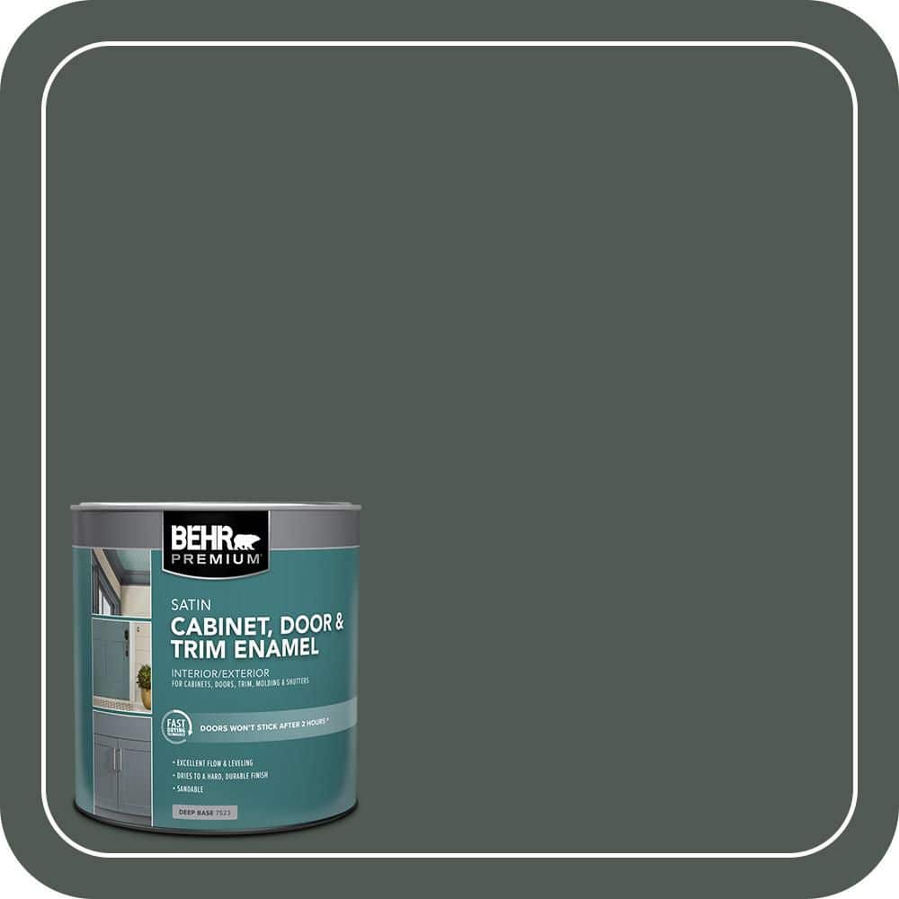 BEHR PREMIUM 1 qt. #N420-7 Alpine Trail Satin Enamel Interior/Exterior Cabinet, Door & Trim Paint