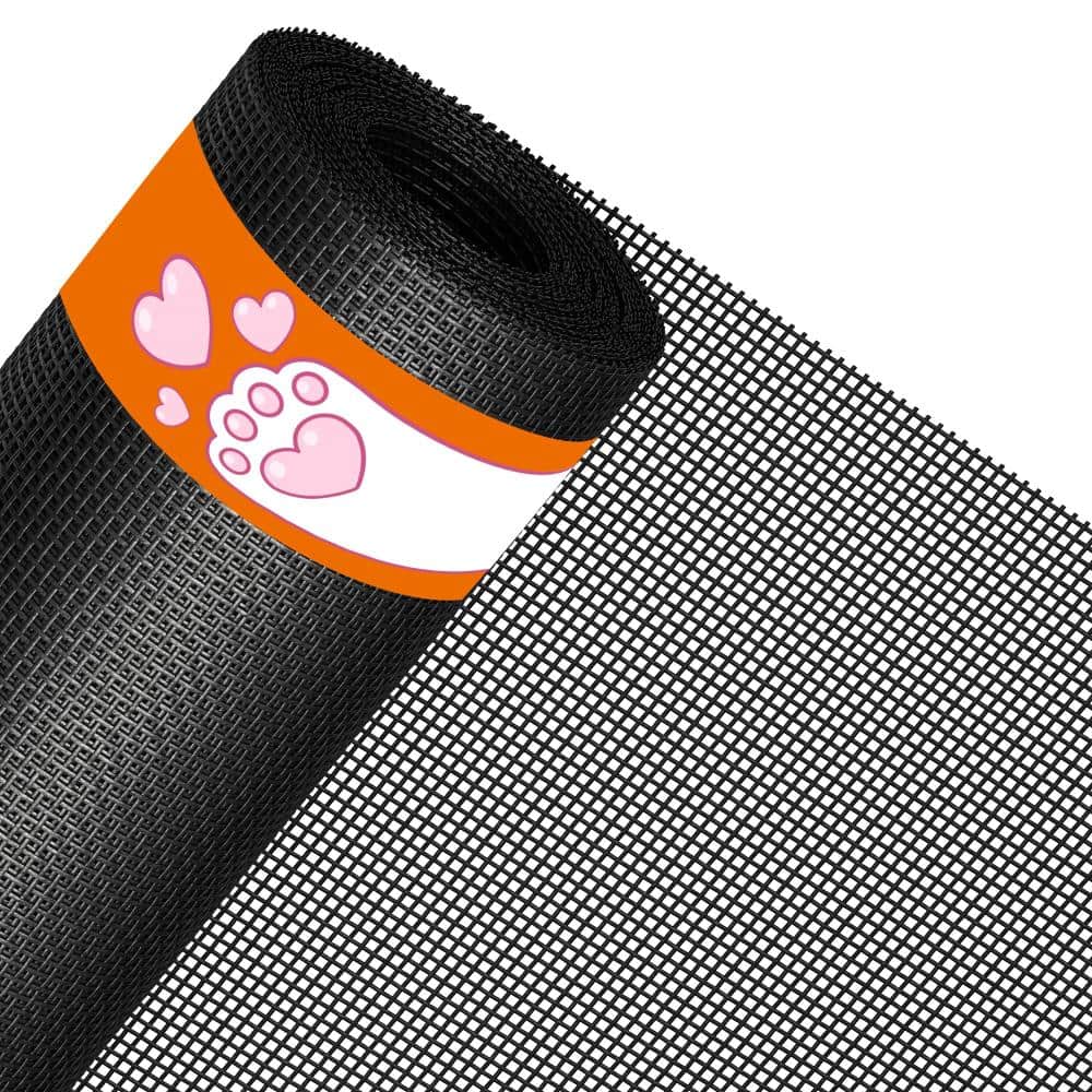 Unbranded 48 in. W x 99 in. L Pet Resistant Screen Mesh Black 1 Pack (1)