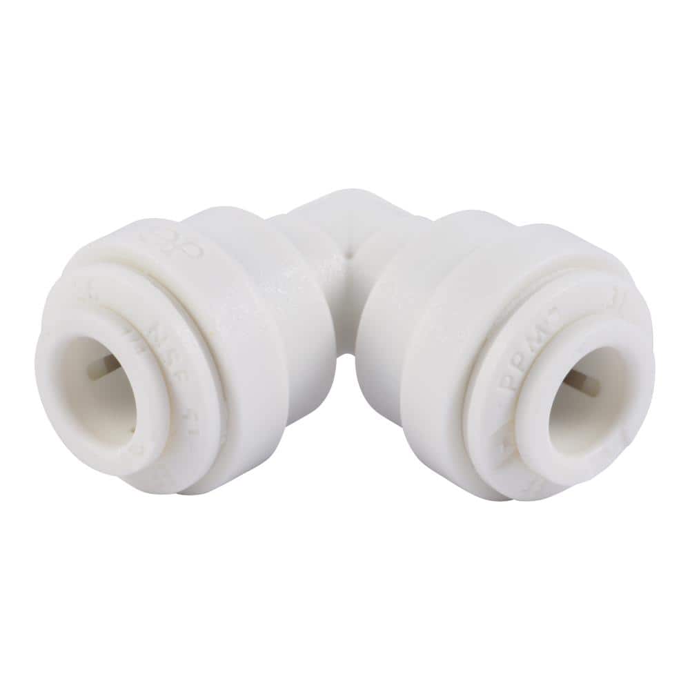 John Guest 1/4 in. O.D. 90° Push-To-Connect Polypropylene Elbow Fitting (2)