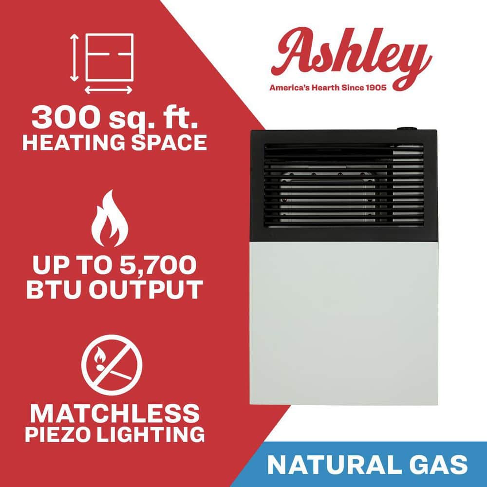 Ashley Hearth Products Ashley Direct Vent Natural Gas Wall Heater 8,000 BTU (2)