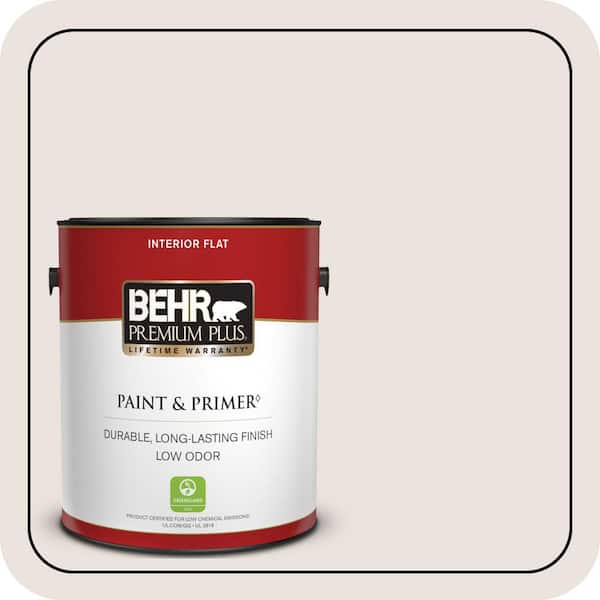 BEHR PREMIUM PLUS #ECC-58-2 Earthly White Interior/Exterior Paint & Primer Color Sample (3)