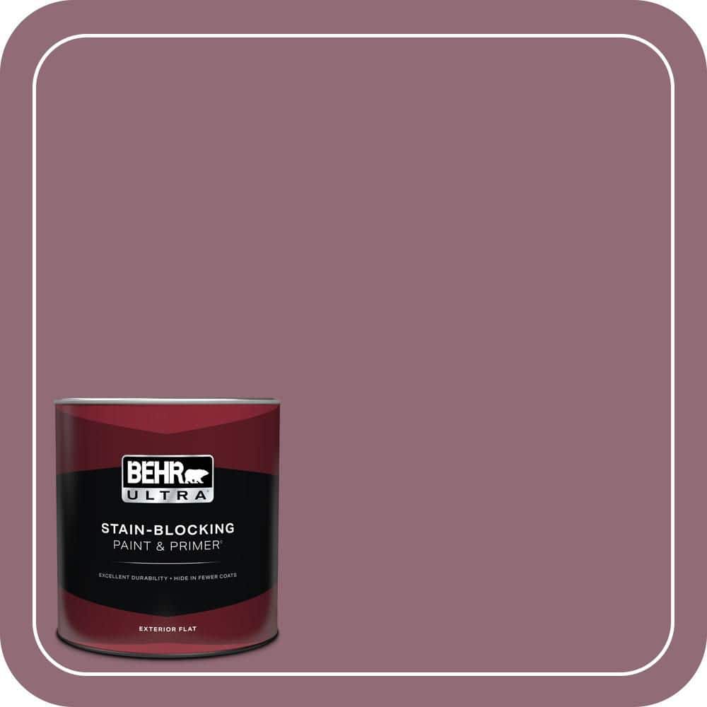 BEHR ULTRA 1 qt. #S120-6 Full Glass Flat Exterior Paint & Primer