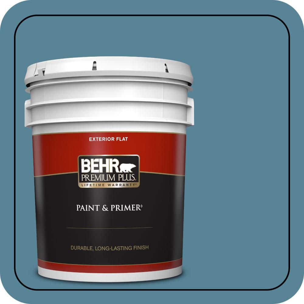 BEHR PREMIUM PLUS #S480-5 Blue Moon Bay Flat & Primer