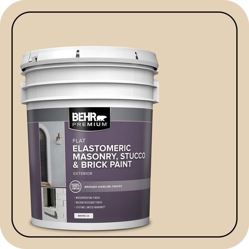 BEHR PREMIUM 5 gal. #N290-3 Comfy Beige Elastomeric Masonry, Stucco and Brick Exterior Paint