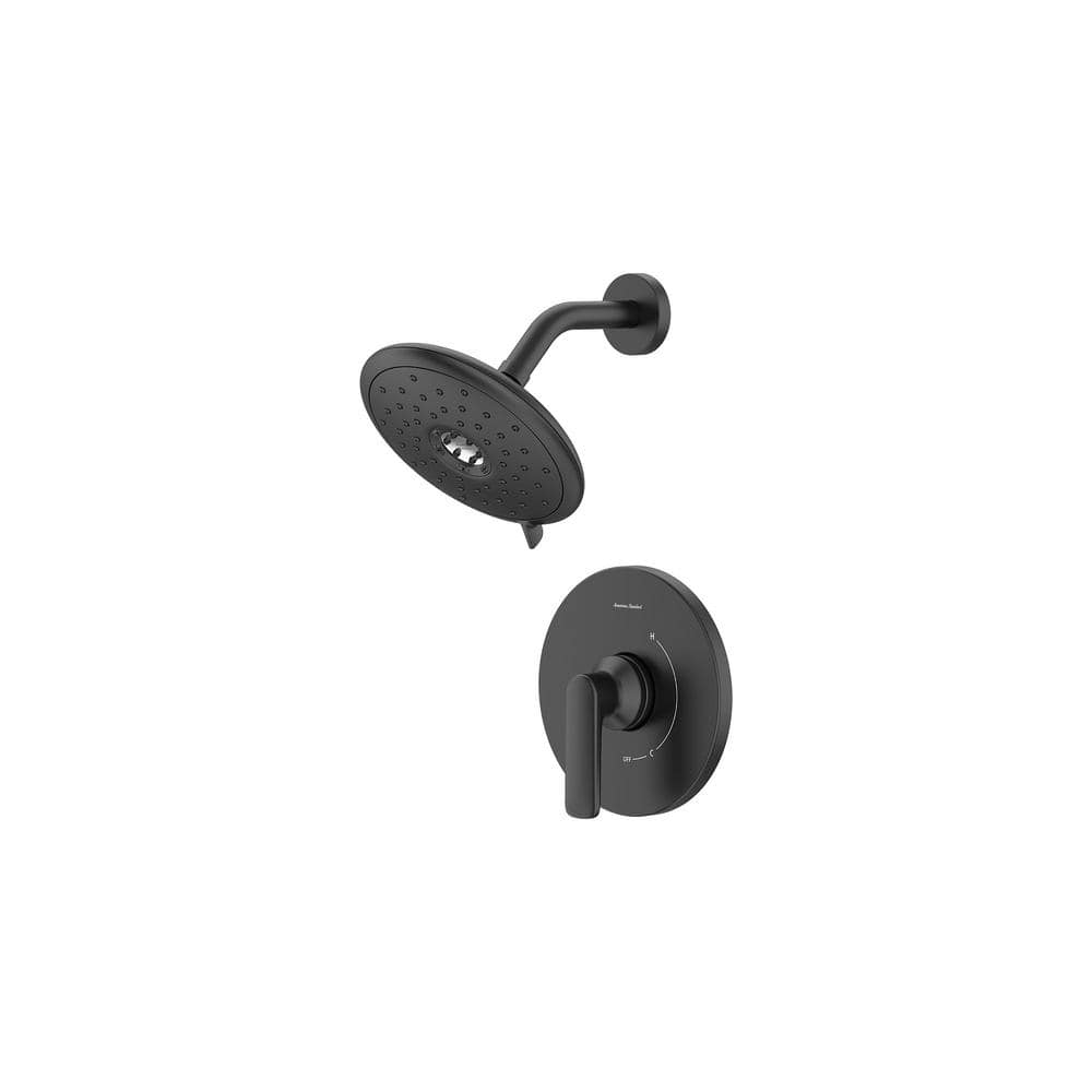 American Standard Aspirations Single-Handle Wall Mount Shower Trim in Matte Black - 1.75 GPM (Valve Not Included) (3)