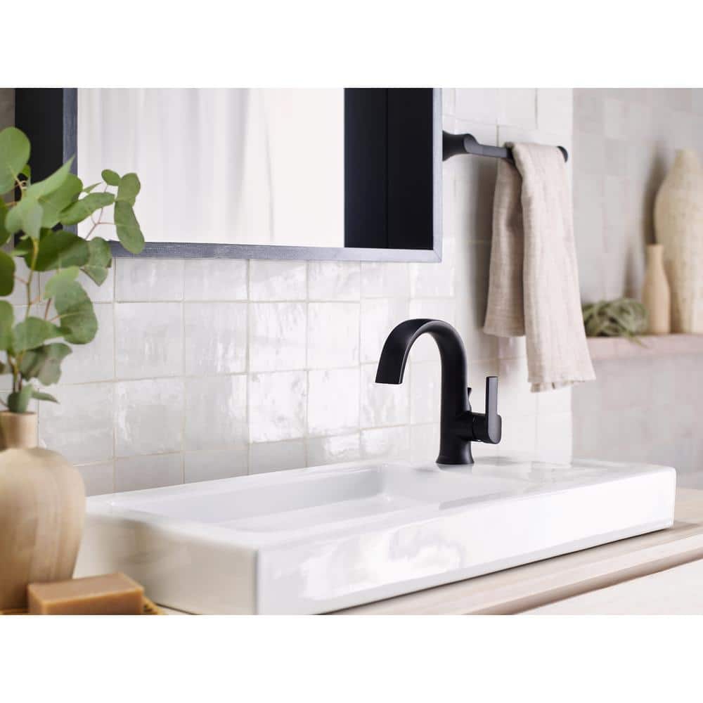 MOEN Doux 9 in. Towel Bar in Matte Black (3)