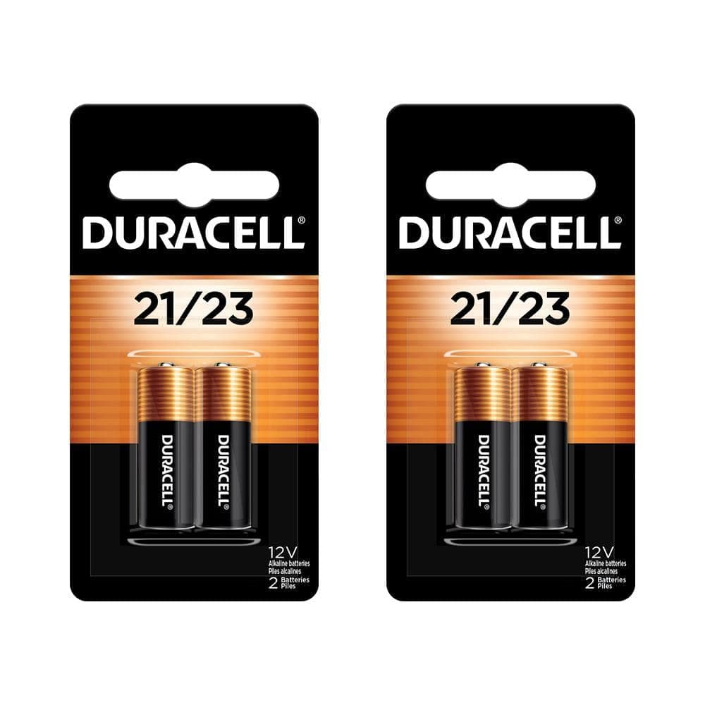 Duracell 21/23 12-Volt Alkaline Battery for Key Fobs, Car Alarms, and GPS Trackers (4-Pack)