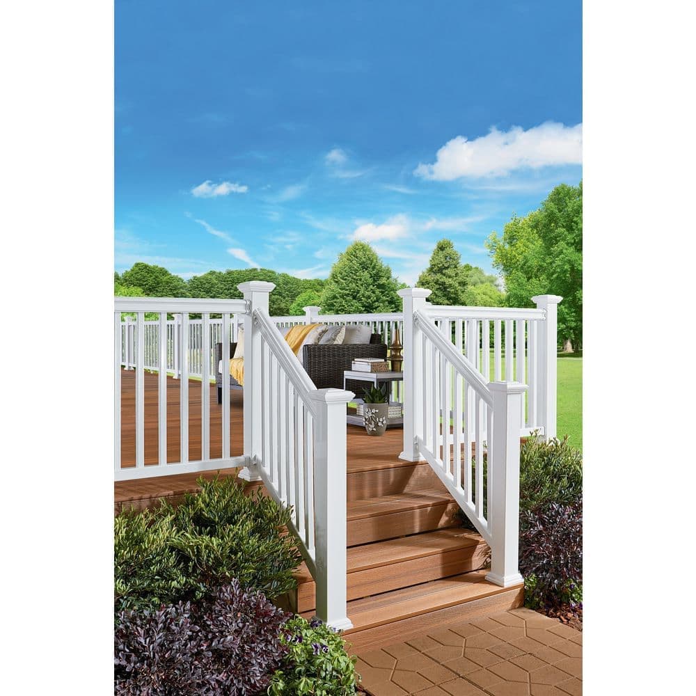 Fiberon ArmorGuard Regency/Enclave White Nylon Stair Rail Hardware Kit (2)