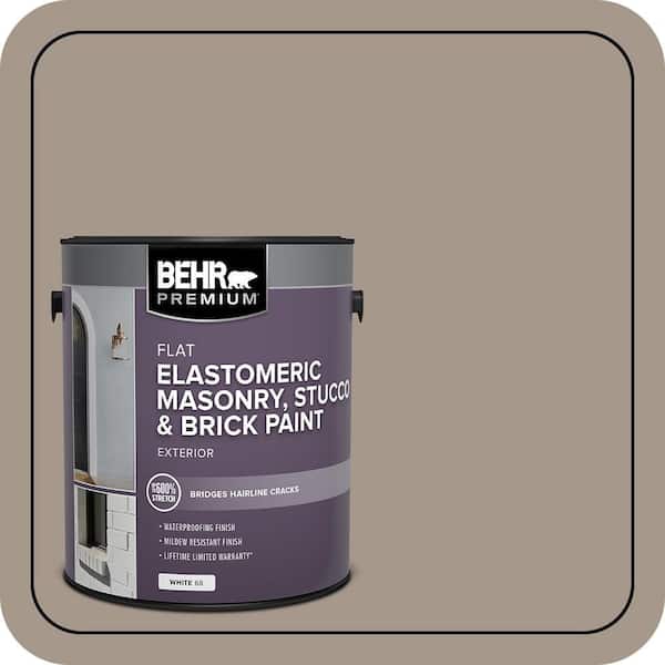 BEHR PREMIUM 1 gal. #N220-4 Shiitake Elastomeric Masonry, Stucco and Brick Exterior Paint (2)