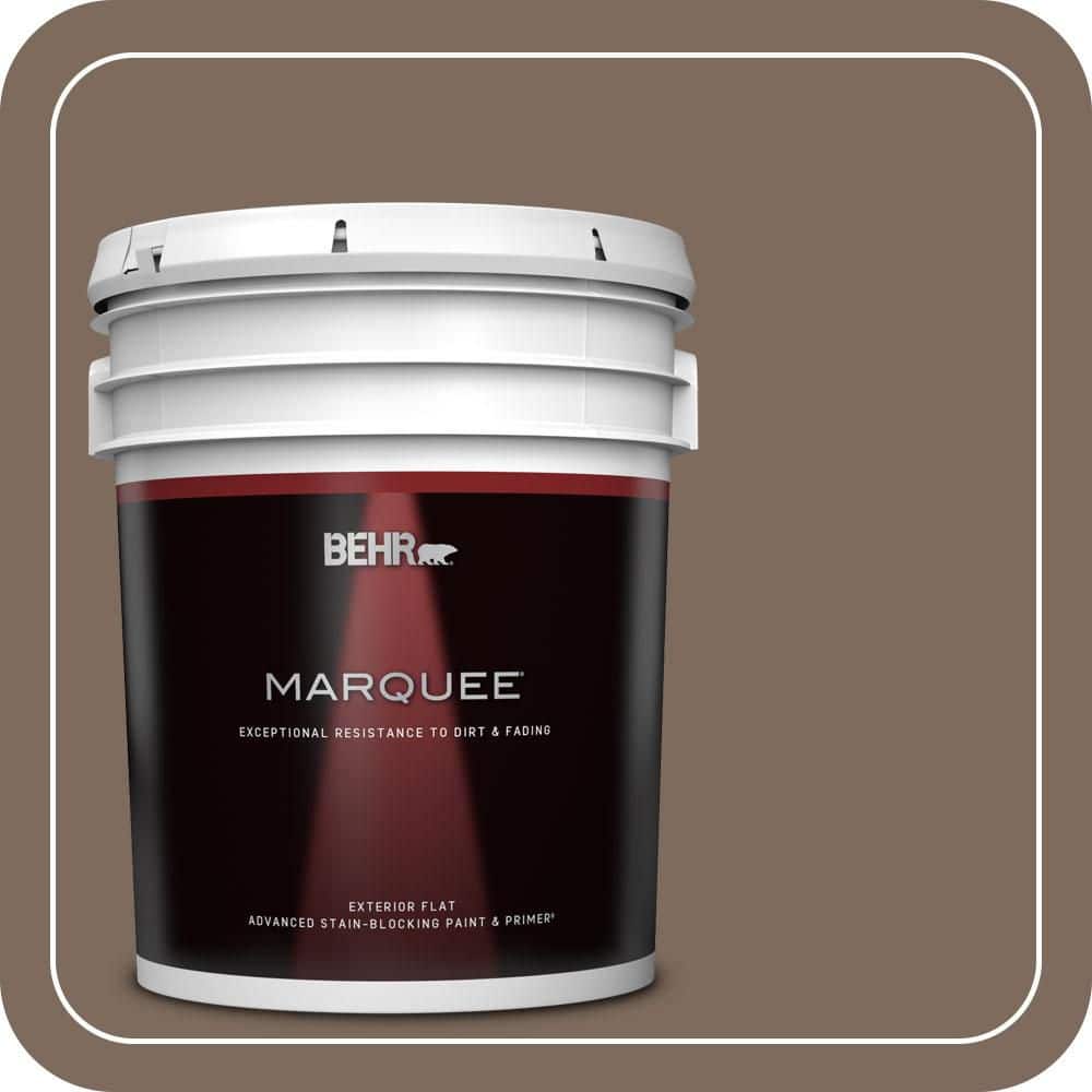 BEHR MARQUEE 5 gal. #QE-23 Chalet Flat Exterior Paint & Primer