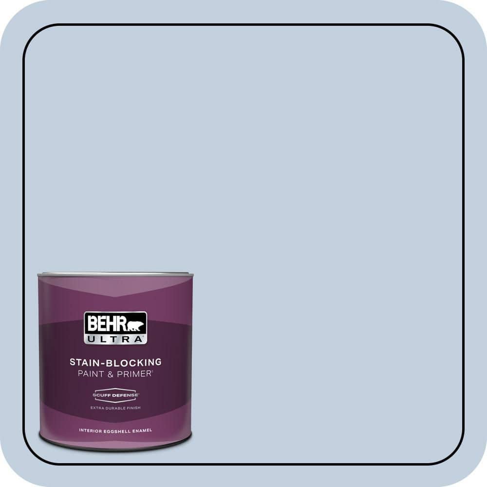 BEHR ULTRA 1 qt. #580E-2 Saltwater Extra Durable Eggshell Enamel Interior Paint & Primer