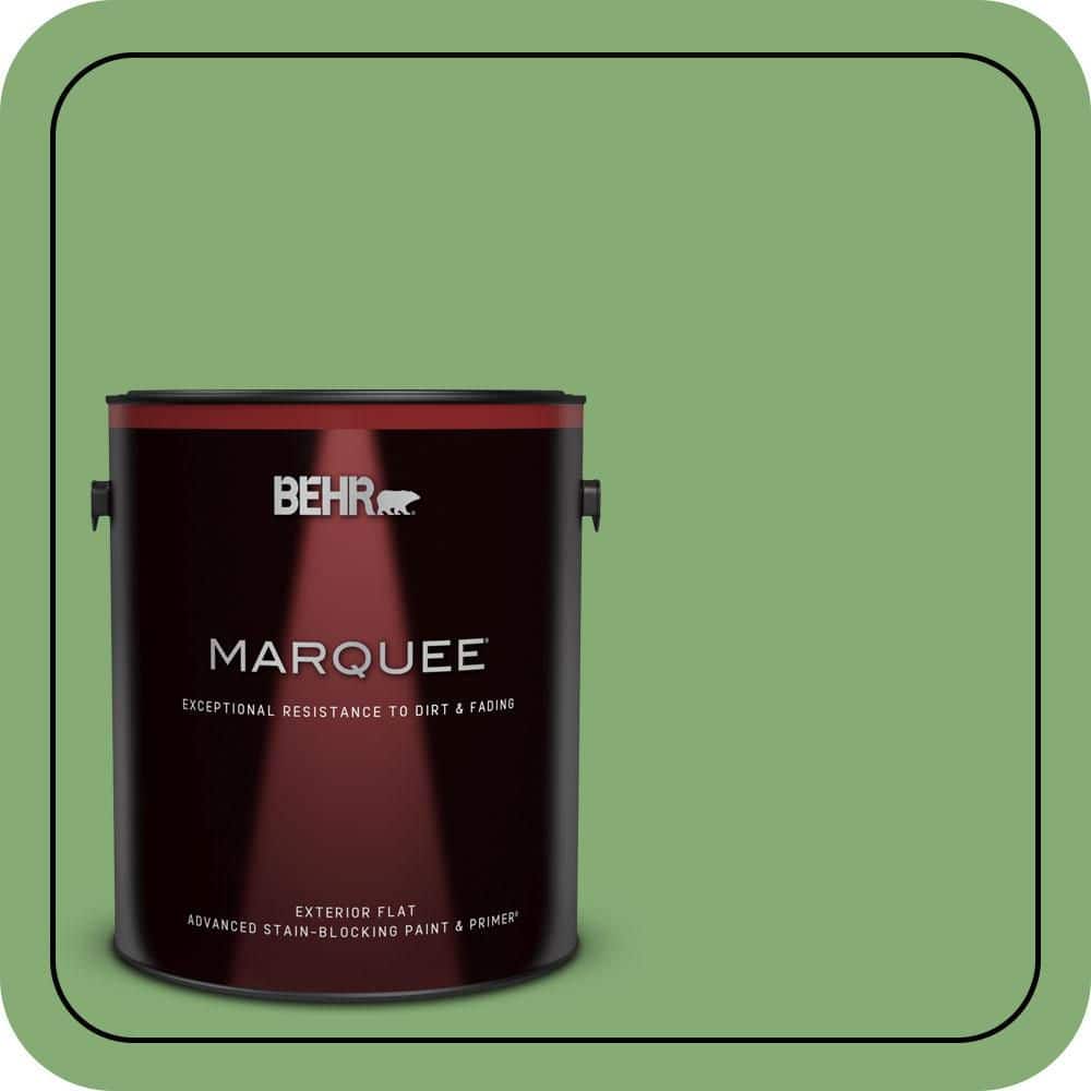 BEHR MARQUEE 1 gal. #440D-5 Pesto Flat Exterior Paint & Primer (1)