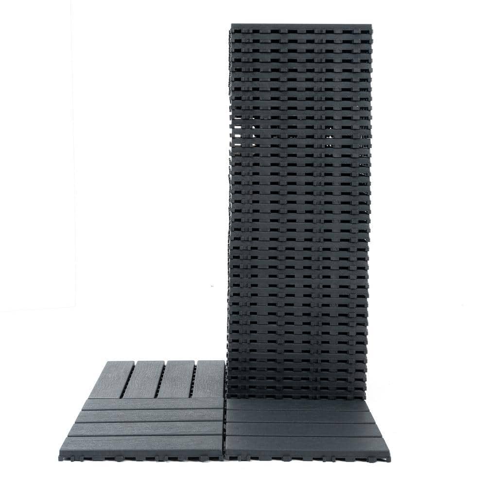 WRIGHTMASTER 1 ft. x 1 ft. Quick Deck Composite Interlocking Deck Tile in Midnight Blue-6 (44 sq. ft. per Box) (3)