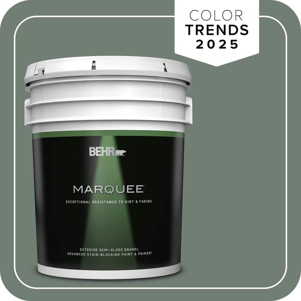 BEHR MARQUEE 5 gal. #N420-5 Boreal Semi-Gloss Enamel Exterior Paint & Primer