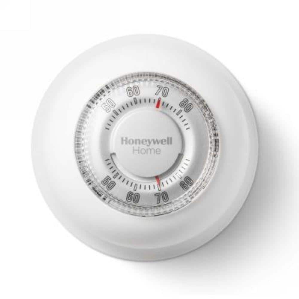 Honeywell Round Non-Programmable Thermostat with 1H Single Stage Heating