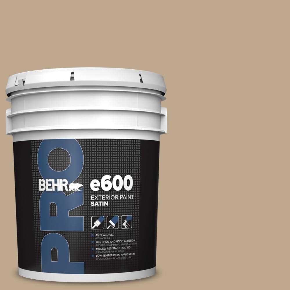 BEHR PRO 5 gal. #MQ2-25 British Khaki Satin Exterior Paint