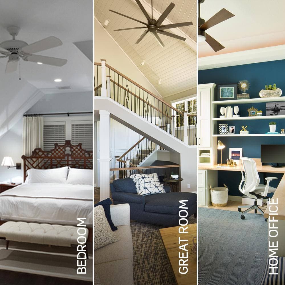 Leviton Sure Slide Ceiling Fan Wall Switch, Quiet 3-Speed Fan Control, 5 Amps, 661F-10T (4)