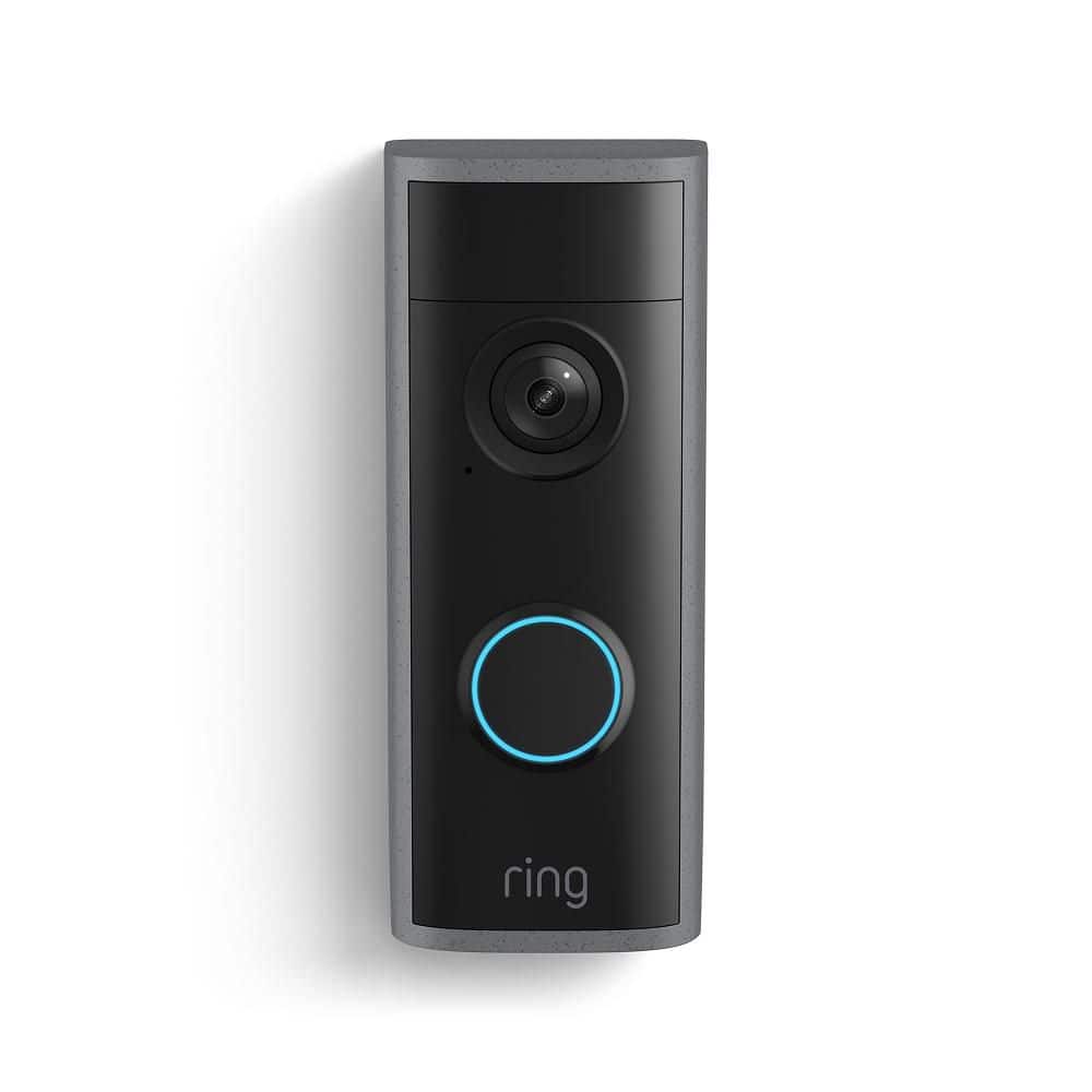 Ring Peephole Cam 2K (Newest Model), renter-friendly installation, replaces existing peephole, Retinal 2K, Speckled Gray