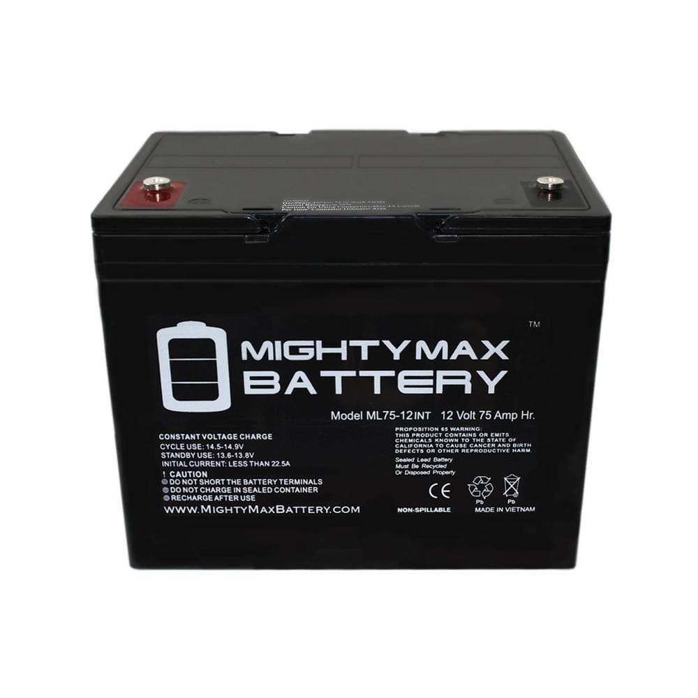 MIGHTY MAX BATTERY 12-Volt 75AH Internal Thread Battery For Permobil M300 PS JR Wheelchair (3)