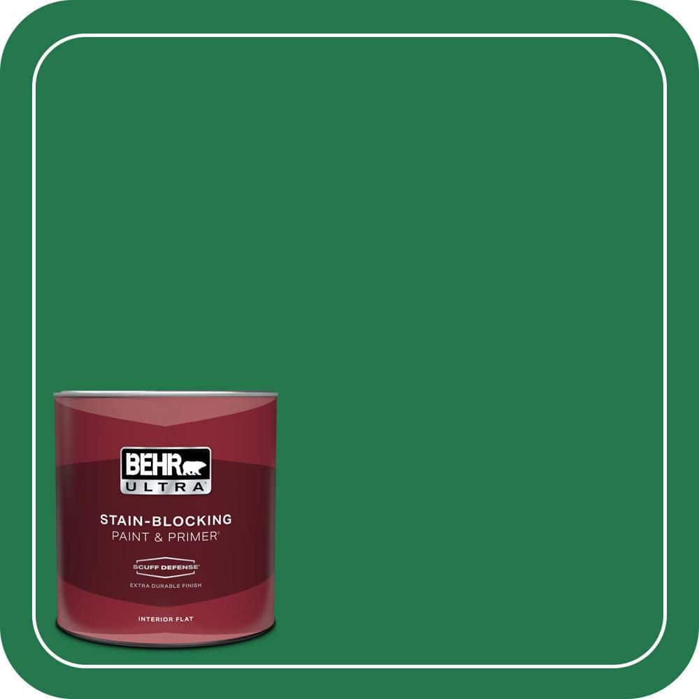 BEHR ULTRA 1 qt. #460B-7 Pine Grove Extra Durable Flat Interior Paint & Primer