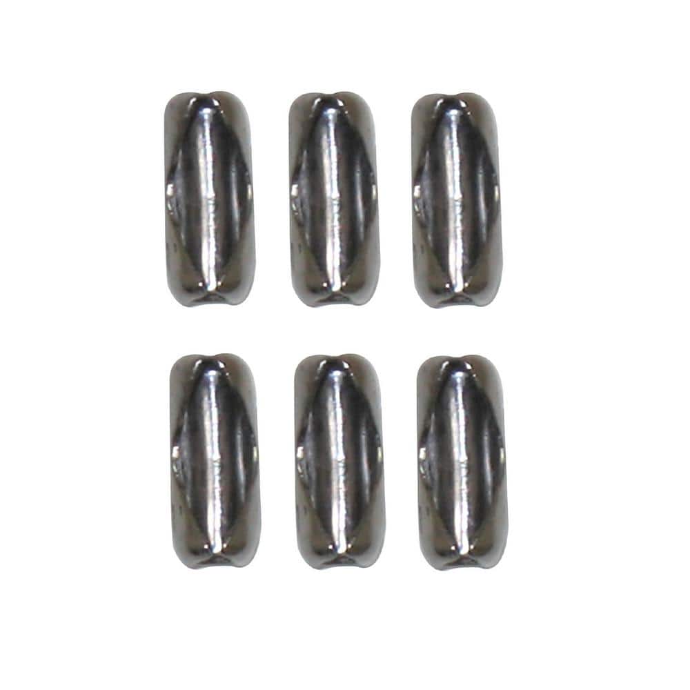Commercial Electric Chrome Beaded Chain Connectors (6-Pack) for Ceiling Fans (2)