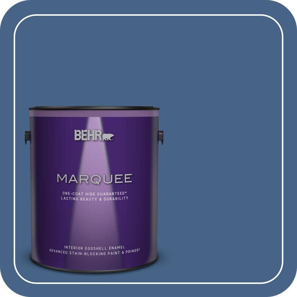 BEHR MARQUEE 1 gal. #PPU15-04 Mosaic Blue One-Coat Hide Eggshell Enamel Interior Paint & Primer