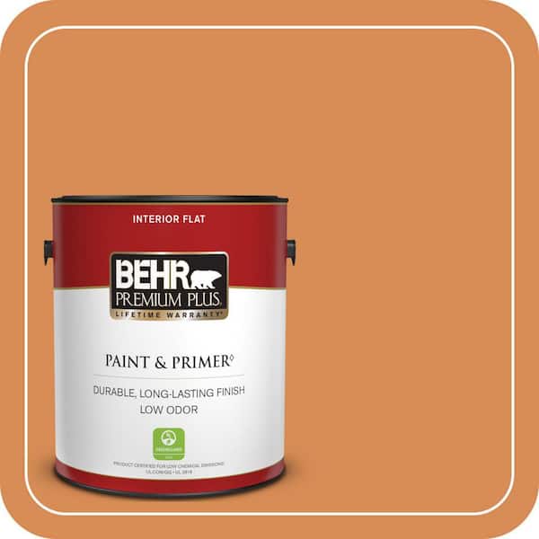 BEHR PREMIUM PLUS #260D-5 Amber Wave Enamel Low Odor & Primer (2)
